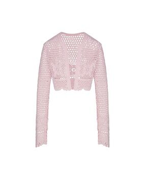 SKIMS CROCHET CROPPED CARDIGAN SIZE LARGE